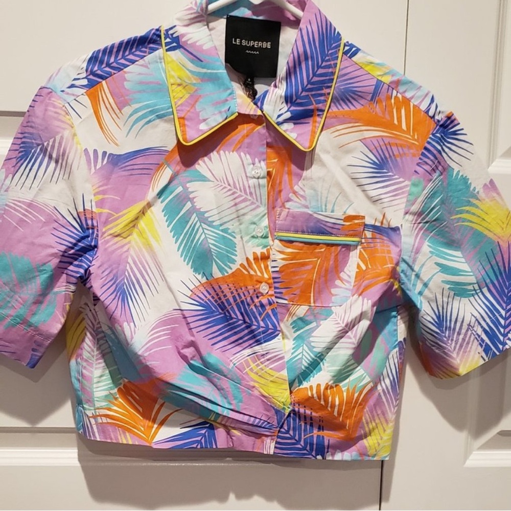 Le Superbe Extra Camp Shirt in Desert Palms (BNWT) (SMALL)